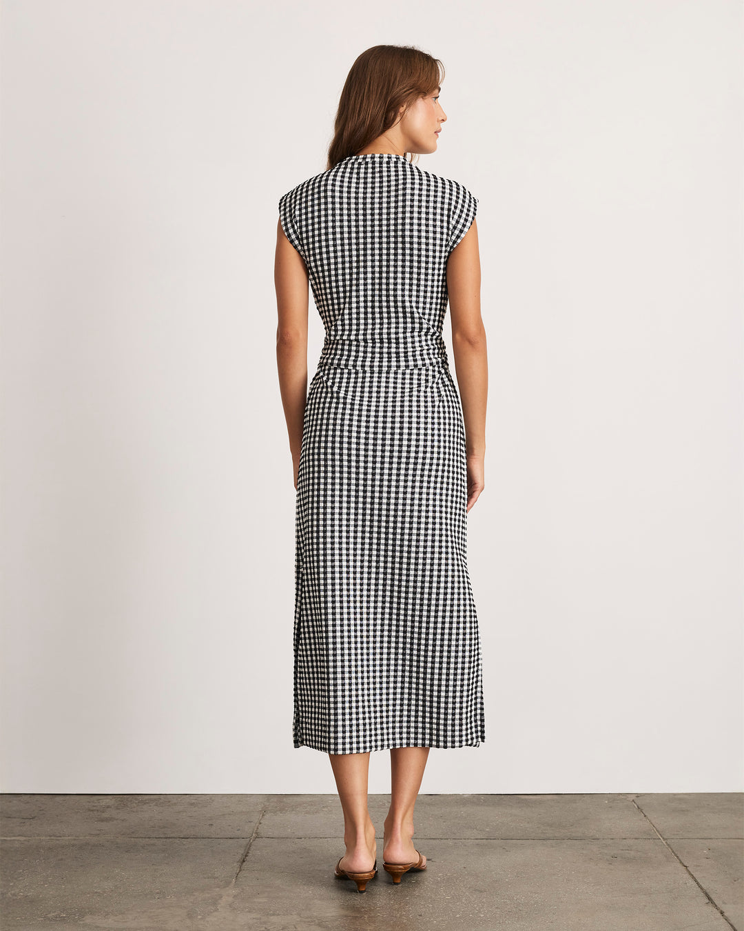 Tanya Taylor | Sleeveless Aurora Dress | Black/white Midi Dress - L Tanya Taylor | Sleeveless Aurora Dress | Black/white Midi Dress - L