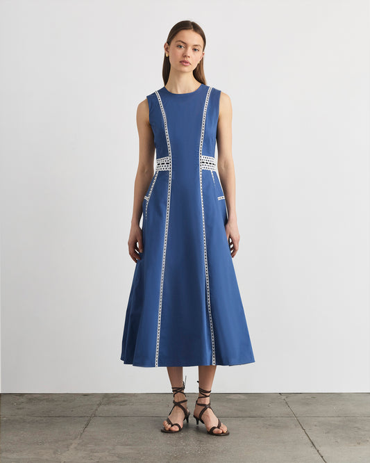 hannah's blue dress Hannah Dress – Tanya Taylor
