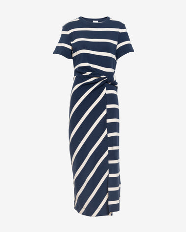 Short Sleeve Striped Cody Dress – Tanya Taylor