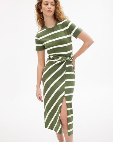 Short Sleeve Striped Cody Dress Tanya Taylor Short Sleeve Striped Cody Dress Tanya Taylor