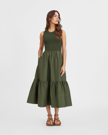 Crew Neck Josephina Dress – Tanya Taylor