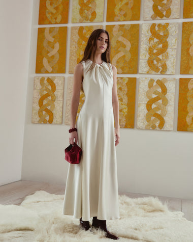 Tanya Taylor | Emily Dress | Ivory Maxi Dress