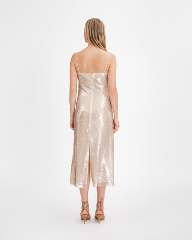 foil spot tiered midi dress Maybelle Belted Midi Dress in Foil Dot – Draper James