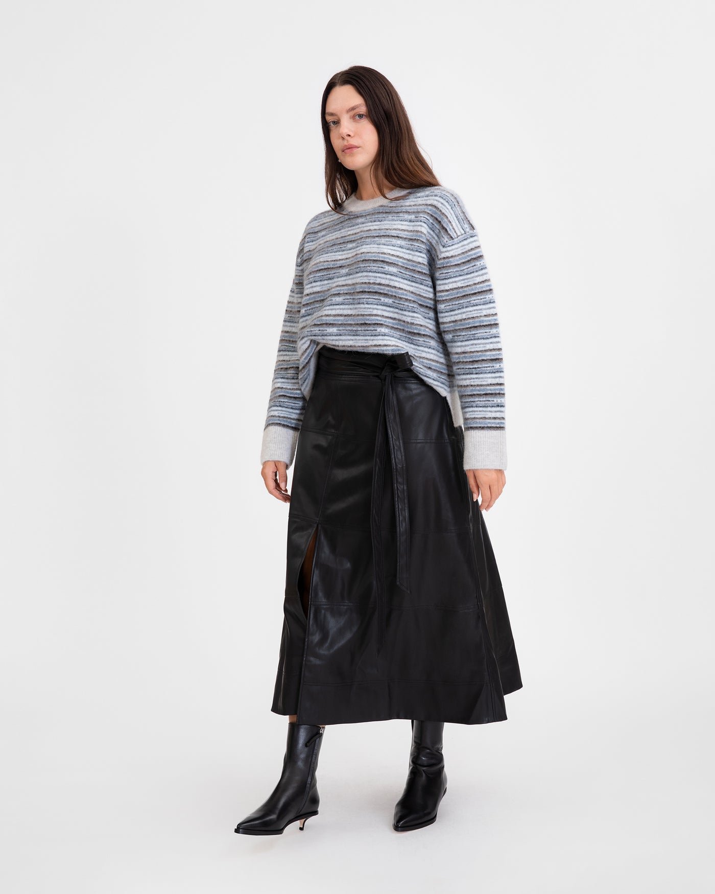 Vegan Leather Hudson Skirt Tanya Taylor