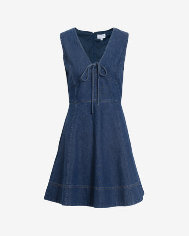 white christmas dresses Tanya Taylor - Tanya Taylor Nova Dress in Classic Indigo Blue 2