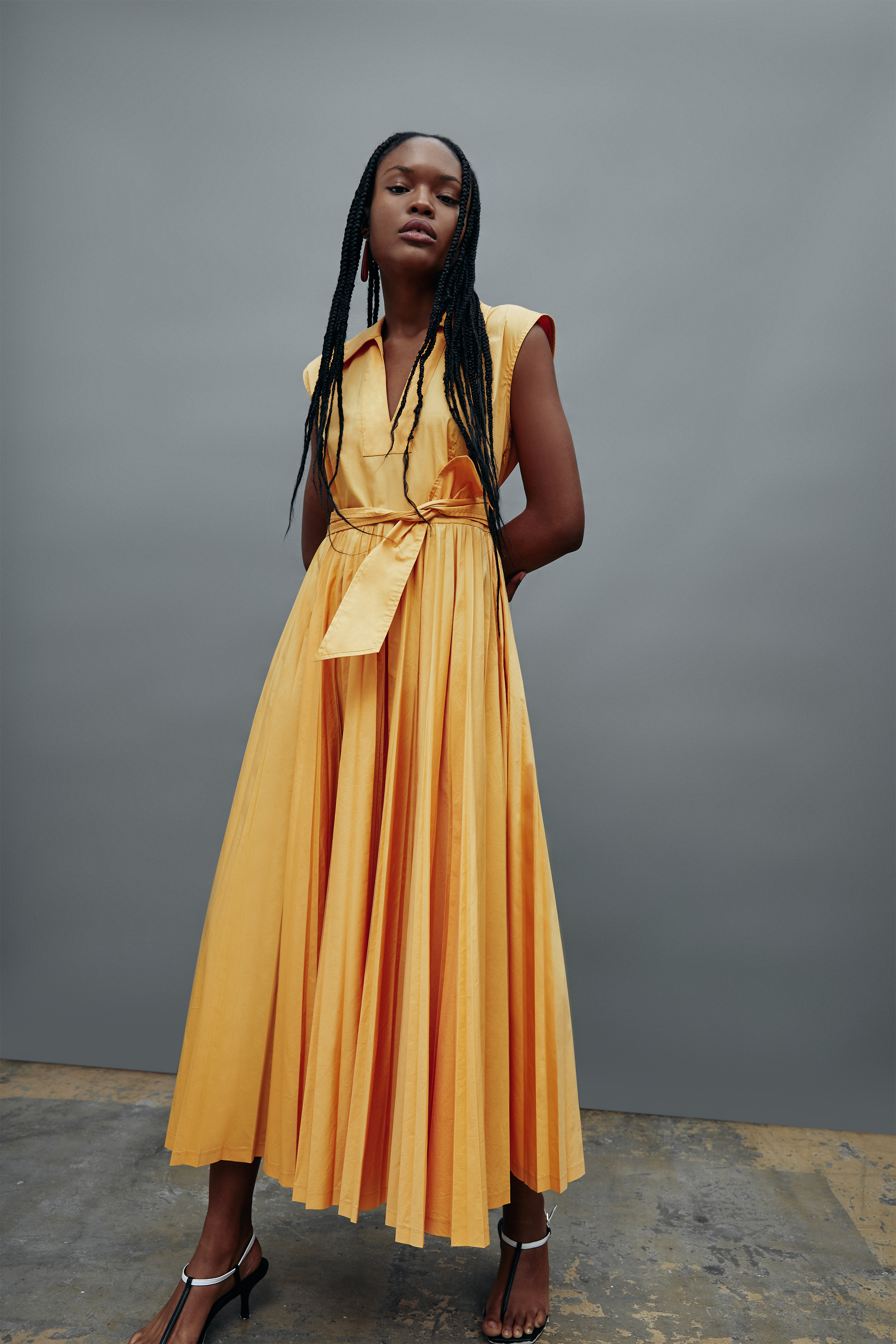 tanya taylor orange dress Tanya Taylor York Dress In Marina Multi