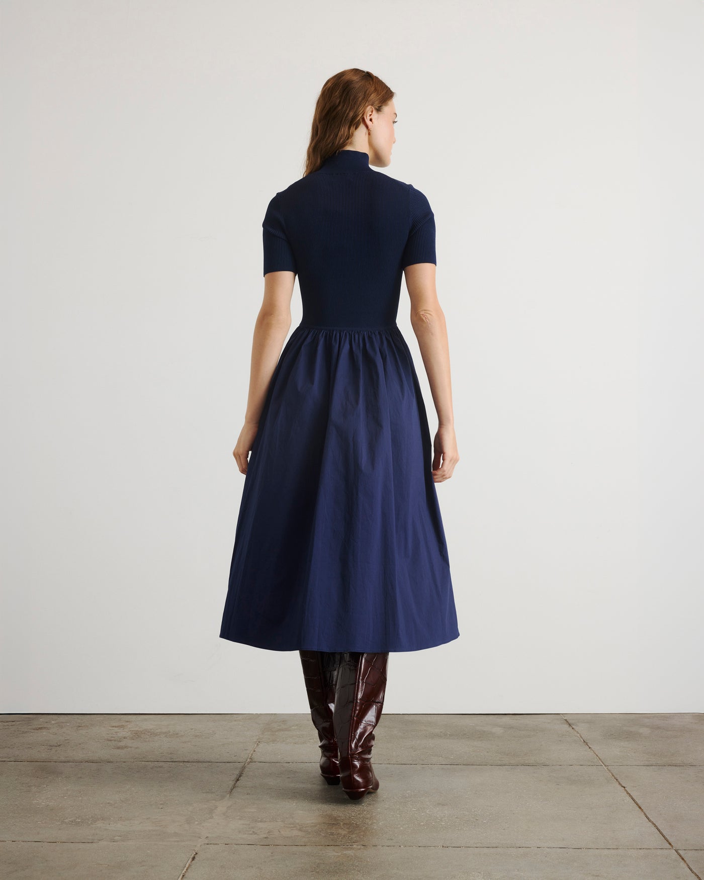 Tanya Taylor | Teresa Knit Dress | Navy Blue Midi Dress - Xxs Tanya Taylor | Teresa Knit Dress | Navy Blue Midi Dress - Xxs