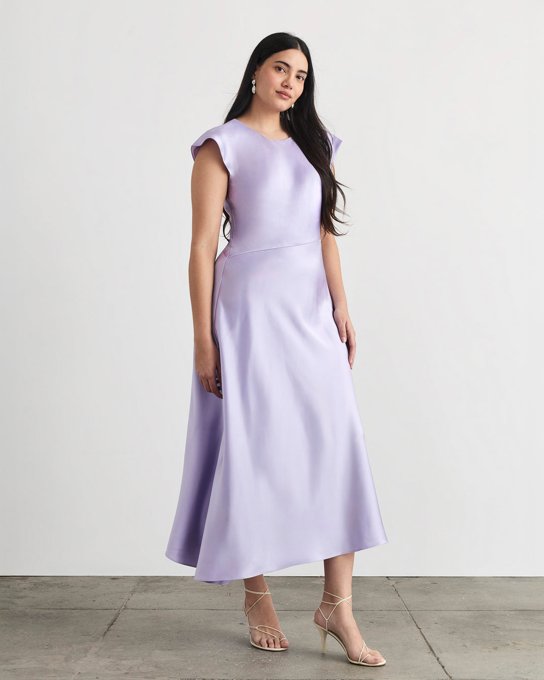 violeta pleated sleeveless midi dress Ulla Johnson | Women's Violeta Pleated Sleeveless Midi Dress in Orange