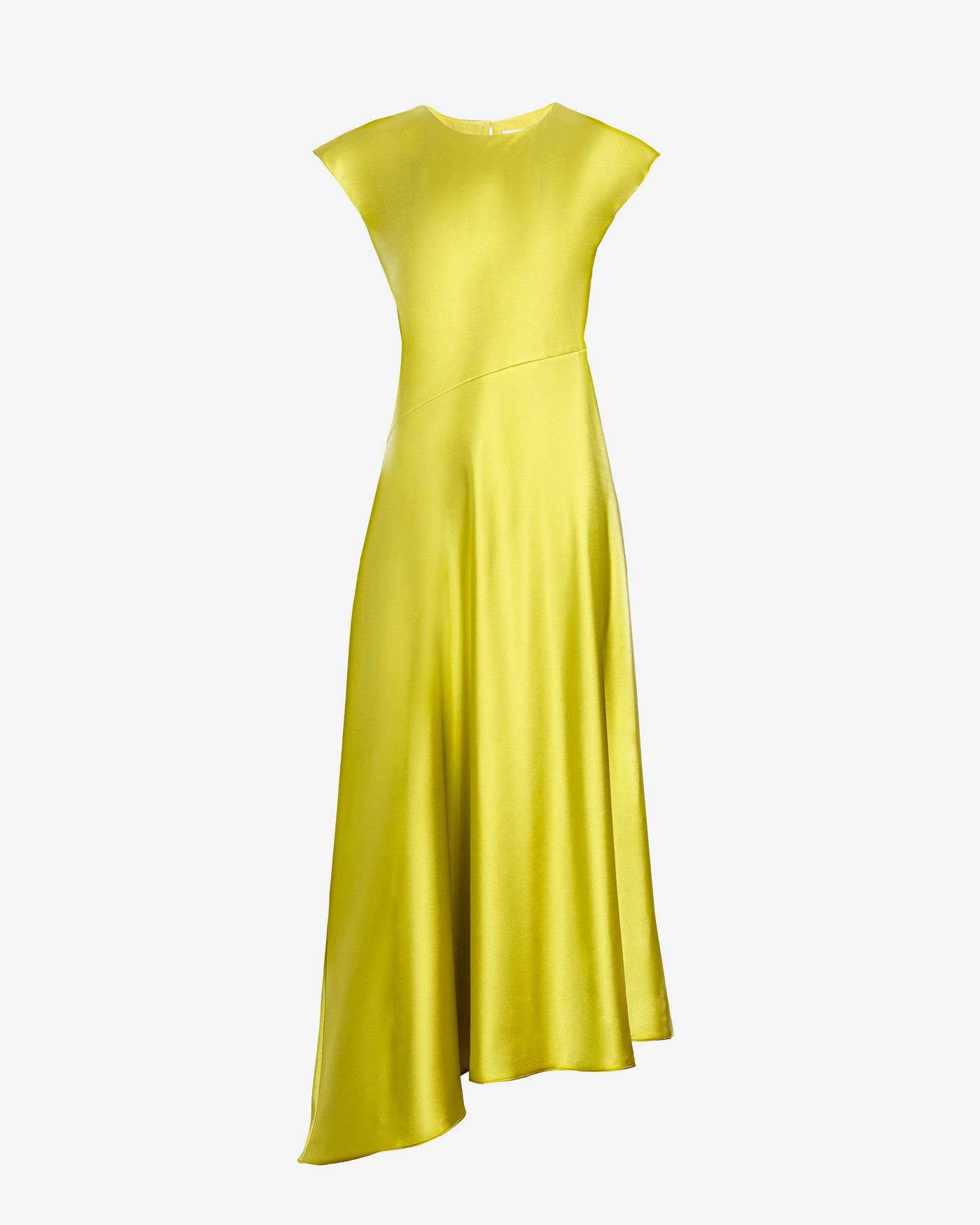 chartreuse satin dress ASOS DESIGN high neck midi with cross strap detail in or any occasion that calls for an elegant ensemble Muse Cowl Neck Open Back