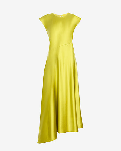 Violeta Dress in Chartreuse 6